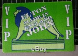 ELTON John hand signed autographed 3x5 photo display + 2 VIP pass COA