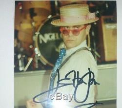 ELTON John hand signed autographed framed 4x6 photo + VIP pass COA