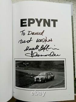 EPYNT! A Stage Rallying History Hand Signed Out Of Print Book Wales Rally GB RAC