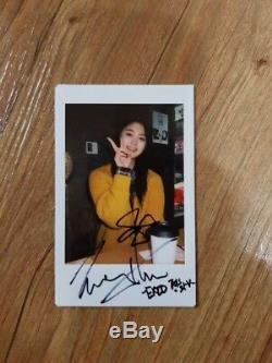 EXID JUNG HWA JEONGHWA Real Polaroid Autographed Hand Signed