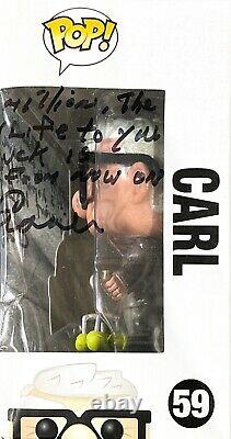 Ed Asner Hand Signed Autographed Carl Disney Funko Pop Toy #59 With Coa Rare 2