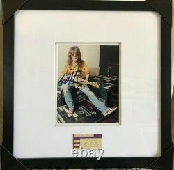 Eddie Van Halen Hand Signed Autographed 8x10 Photograph WithCOA NOT a Reprint