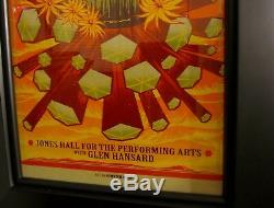 Eddie Vedder Hand Signed Autographed Large Concert Poster Framed Pearl Jam Coa