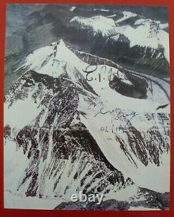 Edmund Hillary & Tenzing Norgay hand signed Mt Everest picture