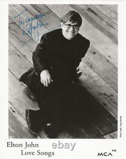 Elton John REAL hand SIGNED 8x10 Promo Photo #2 JSA LOA Autographed