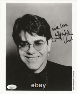 Elton John REAL hand SIGNED 8x10 Promo Photo JSA LOA Autographed