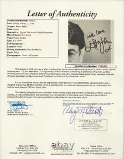 Elton John REAL hand SIGNED 8x10 Promo Photo JSA LOA Autographed