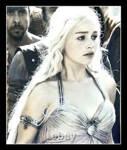 Emilia Clarke Hand Signed Autographed Game Of Thrones 8x10 Photo With Coa Rare