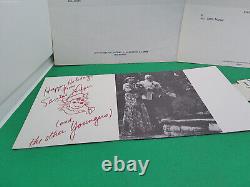 Evelle Younger 1970s CA hand signed letter GOP Atty Gen card to Kirk Douglas lot