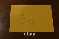 Extremely Rare CHRIS FARLEY Hand Written Signed Greeting Card-TOMMY BOY-SNL-PSA