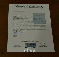 Extremely Rare CHRIS FARLEY Hand Written Signed Greeting Card-TOMMY BOY-SNL-PSA