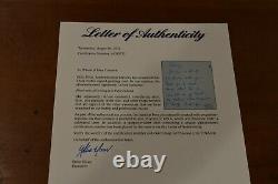 Extremely Rare CHRIS FARLEY Hand Written Signed Greeting Card-TOMMY BOY-SNL-PSA