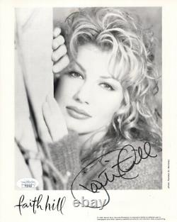 FAITH HILL HAND SIGNED 8x10 PHOTO YOUNG+GORGEOUS POSE JSA