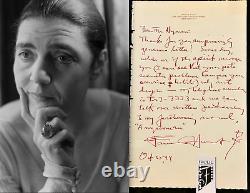 FANNIE HURST Autograph/ Signed Hand Written Letter JSA (COA) American Novelist