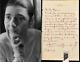 Fannie Hurst Autograph/ Signed Hand Written Letter Jsa (coa) American Novelist