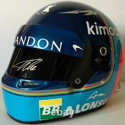 Fernando Alonso Hand Signed 2018 Mclaren F1 Full Size Helmet Very Rare