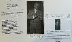 Frank Lloyd Wright Hand Signed 5x10 Photo To Apprentice Dated 1958 With 2 Coa's