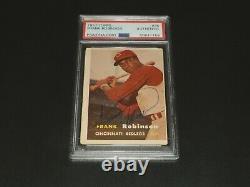 Frank Robinson 1957 Topps #35 Autographed HOF Rookie Card Reds Auto RC PSA/DNA