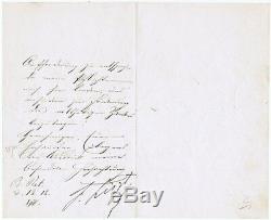 Franz Liszt hand-signed Letter from 1876. CoA