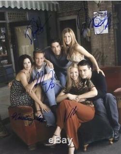 Friends Cast Hand-Signed Autographs TV Television Comedy Show Five Signatures