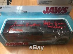 Funko Reaction Jaws Great White Shark Action Figure CAST SIGNED 3 Autographs JSA