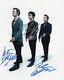 Green Day Three Original Autographs Hand Signed 8 X 10 With Coa