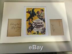 GUY WILLIAMS hand signed autograph index card ZORRO or LOST IN SPACE 3.25x4.5