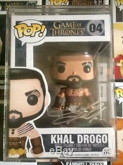 Game of thrones pop vinyls Set Of 9 KHAL DROGO HAND AUTOGRAPHED ONE OF A KIND