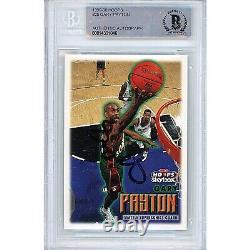 Gary Payton Seattle Supersonics Autograph 1999 Hoops Card Sonics Auto Beckett