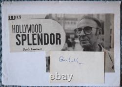 Gavin Lambert Hand Signed Card