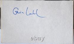 Gavin Lambert Hand Signed Card