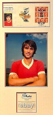 George Best, Manchester Utd Legend Guaranteed Hand Signed FDC Presentation & COA