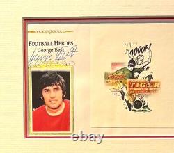 George Best, Manchester Utd Legend Guaranteed Hand Signed FDC Presentation & COA