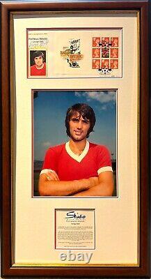 George Best, Manchester Utd Legend Guaranteed Hand Signed FDC Presentation & COA