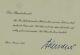 German Chancellor Konrad Adenauer Hand Signed Thank You Card Dated 1962