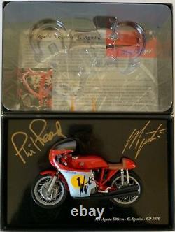 Giacomo Agostini Hand Signed 112 MV Agusta 500 Gp 1970 Phil Read Minichamps