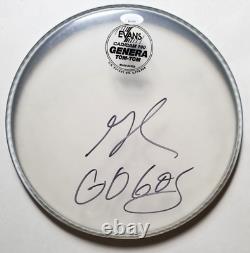 Gina Schock REAL hand SIGNED 10 Drumhead JSA COA Autographed Go-Go's Go Gos