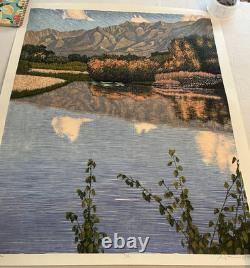 Gordon Mortensen Verde River Hand Signed Woodcut Reduction Art Print 1987