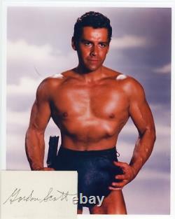 Gordon Scott Hand Signed Cut Signature + Photograph