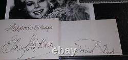 Green Acres Autographs Eddie Albert Eva Gabor Hand Signed Cards 8x10 Photo Set