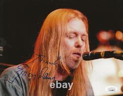 Gregg Allman of The Allman Brothers REAL hand SIGNED Photo JSA COA Autographed