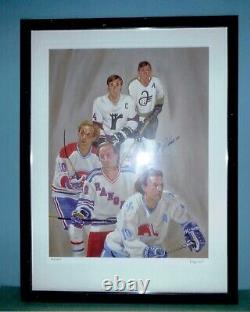 Guy Lafleur Signed Beautiful Litograph Auto Hand Numbered Ltd Edition21.5x28.5