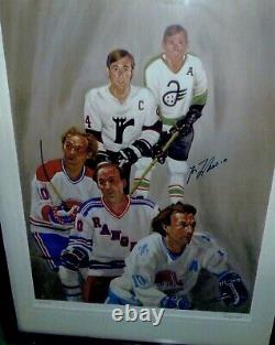 Guy Lafleur Signed Beautiful Litograph Auto Hand Numbered Ltd Edition21.5x28.5