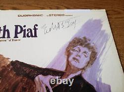 HAND SIGNED 1960s VG+ The Best Of Edith Piaf LP33