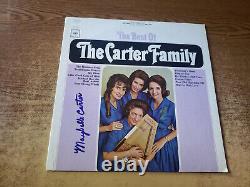 HAND SIGNED 1965 VG++ MAYBELLE CARTER The Best Of Carter Family CS 9119 LP33