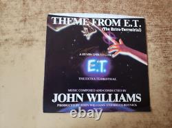 HAND SIGNED 1980s VG++ STEVEN SPIELBERG Theme From E. T. SLEEVE ONLY 45