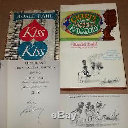 HAND SIGNED Charlie and the Chocolate Factory (1964) DAHL 1ST EDITION + more NR