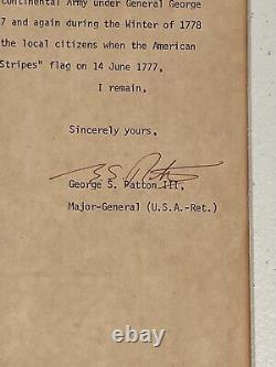 HAND SIGNED Major General George S Patton IV Official Letter