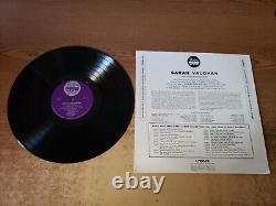 HAND SIGNED VG++ 1950s Sarah Vaughan Sarah Vaughan LP33