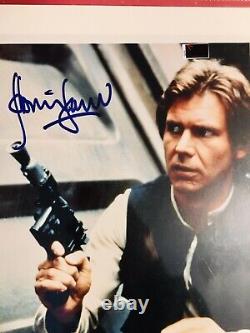 HARRISON FORD Hand-Signed FULL Autograph 8x10 Original Photo STAR WARS HAN SOLO